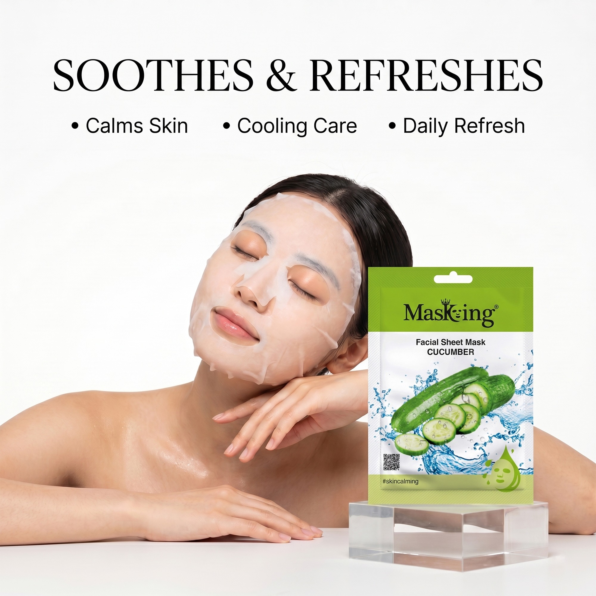 Beauty Cucumber Facial Sheet Mask - Image 4