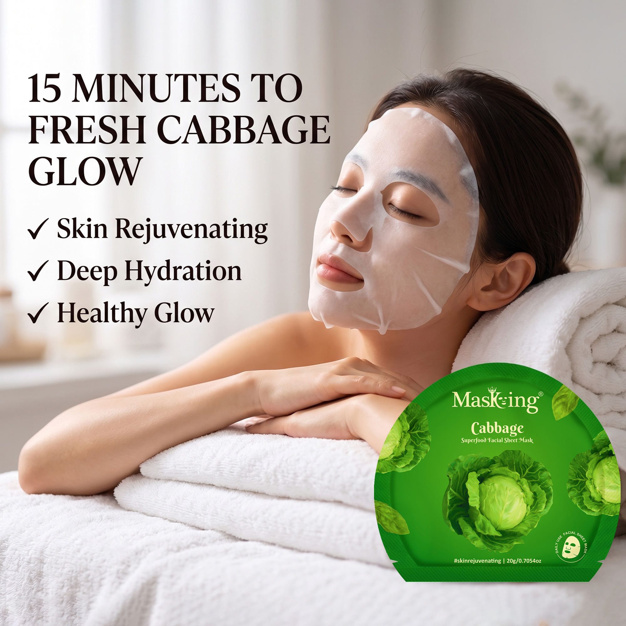Superfood Cabbage Facial Sheet Mask